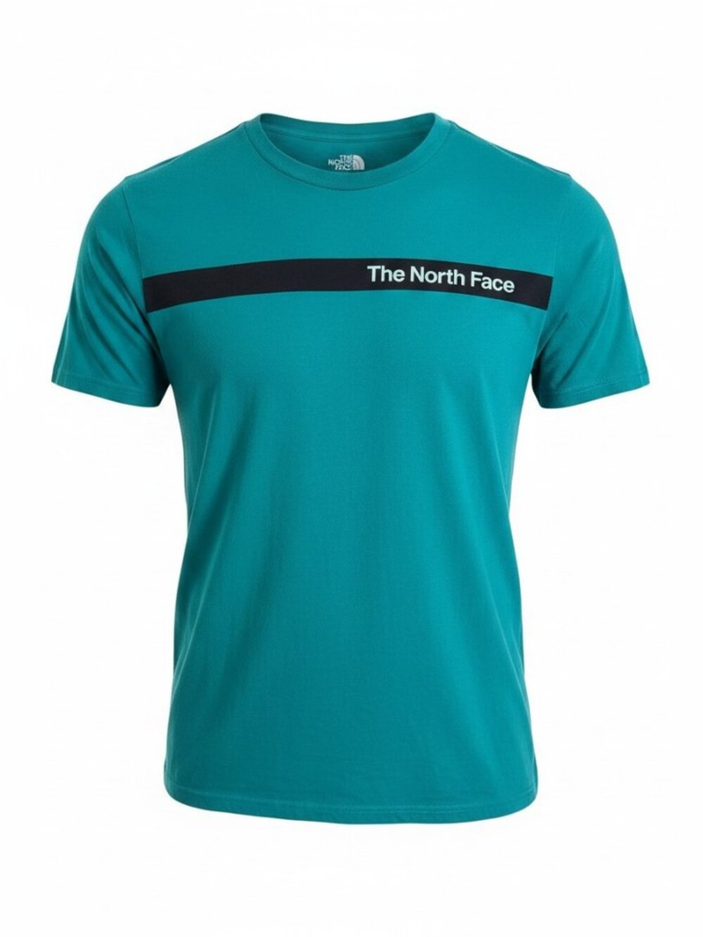 THE NORTH FACE Teal Graphic Logo Outdoor Casual Cotton T-Shirt size XL